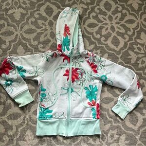 RARE VINTAGE Lululemon floral scuba hoodie, size 4